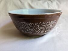 Vintage Pyrex 2.5 Pint Brown Woodland Mixing Bowl Made In USA 403 picture