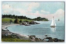 c1910's General View From South Side Boats Scene Owls Head ME Unposted  Postcard picture