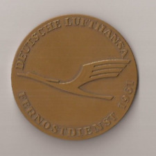 Superb Medal 1961 Lufthansa German Airlines Inauguration Far East  Services picture