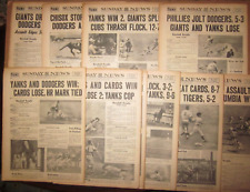 Lot Of 10 - 1947 NY Sunday Daily News - Yankees, Dodgers, Giants picture