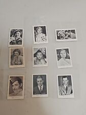 RARE vintage 1930s Josetti Filmbilder German Tobacco Card 9 Card Lot MARION DAVI picture