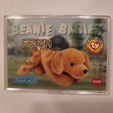 TY Beanie Baby Trading Card, Birthday S1, #33 Fetch GOLD # 117/150 Rookie RARE picture