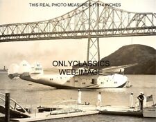 1939 PAN AM AMERICAN BOEING CLIPPER AIRPLANE BAY BRIDGE CA 11X14 PHOTO AVIATION picture