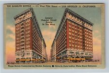 Los Angeles CA, The Rosslyn Hotels, California Vintage Postcard picture