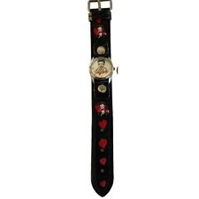 Vintage Betty Boop Watch Black Red Hearts Love picture