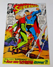 Superman #205 1967 [FN] Silver Age DC Neal Adams Cover Man Who Destroyed Krypton picture