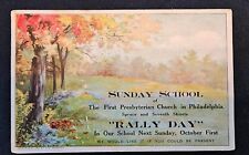 The First Presbyterian Church in Philadelphia Rally Day 1911 Postcard picture