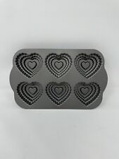 NEW Nordic Ware Tiered Heart Cakelet Pan, makes 6 sm cakes or lg cupcakes  picture