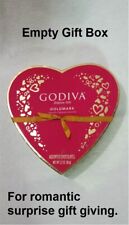 Godiva Empty Red Heart Shaped Pasteboard Chocolate Gift Box Valentines Day picture