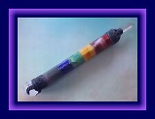 HUGE CHAKRA WAND, CHAKRA WAND With Crystal Point and LEMURIAN SEED CrystalWAND picture