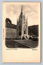 Monumento A Raggio Genova Italy Vintage Postcard picture
