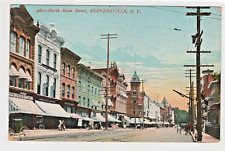 Gloversville NY New York Vintage Photo Postcard Main Street Scene Fulton County picture