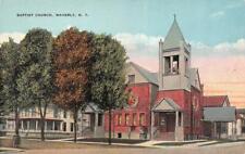 WAVERLY, NY New York   BAPTIST CHURCH  Tioga County  c1910's Postcard picture