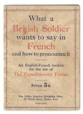 Historic WW1 Book issued to British Soldiers fighting in France   1914 picture