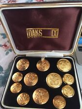 Daks London Vintage Button Set Waterbury Replacement Set 12 Pieces picture
