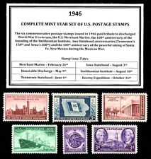 1946 COMPLETE YEAR SET OF MINT -MNH- VINTAGE U.S. POSTAGE STAMPS picture