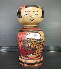 Japanese Vintage Wooden Fat KOKESHI Doll Height-27cm/10.5inch 1950g DARUMA picture