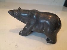 Vintage Hand Carved Soap Stone Polar Bear Statue/Figurine 5