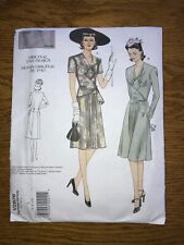 Vogue V2876 Vintage Original 1943 Design Dresses Pattern A 6 8 10 - Size 6 Cut picture
