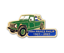 HRH PRINCE PHILIP (1921-2021) LAND ROVER ROYAL SOUVENIR ENAMEL PIN picture