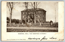 Memorial Hall, (Old Deerfield Academy) - Vintage Postcard - Posted picture