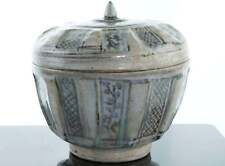 Very Large 15th/16th Century Thai Sawankhalok Kiln Condiment Jar with Lid picture