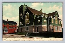 Pawtucket RI-Rhode Island, Woodlawn Baptist Church, Vintage c1907 Postcard picture
