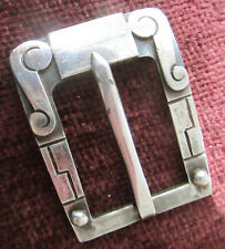 VINTAGE TAXCO MEXICO STERLING BUCKLE by JOE SOTELO, 2 INCHES, 27.5 GRAMS picture