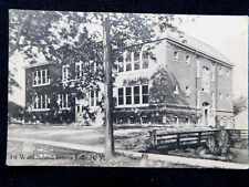 Antique Prelinen Postcard c1910~ 1st Ward School Senaca Falls New York picture