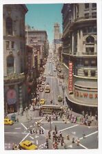 Powell At Market Street Showing Turntable San Francisco CA Chrome Postcard  picture
