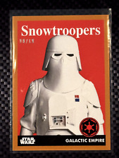 2024 Topps Throwback Thursday TBT Star Wars Bronze Variation /10 Snowtroopers #9 picture