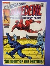 Daredevil #52 VF-  Black Panther App,  Beautiful Classic Barry Smith Art. 1969 picture
