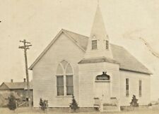 1906 small missouri (?) church, real photo postcard RPPC, undivided back  picture