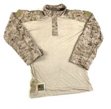 USMC Marines Frog Combat Ensemble Shirt Desert Marpat 1/4 Zip Tan REG -SMALL picture