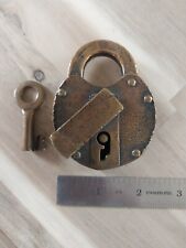 Rare Antique Brass Penna Co. Lock Padlock 1878 picture