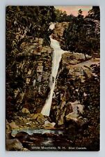 White Mountains NH-New Hampshire, Silver Cascade, Antique, Vintage Postcard picture