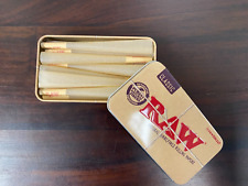 RAW CONES CLASSIC KING SIZE  15 COUNT CIGARETTE PAPERS~RAW STORAGE TIN~SALE picture