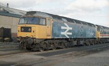 35mm railway colour negative 47467 BR blue large logo location & date ? (09) picture