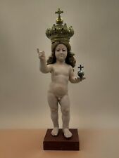Child Jesus of Prague Wood Statue Holy Ihs Infant Neapolitan 12 3/16in Designs picture
