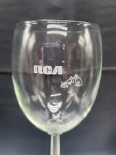 NOS Vintage RCA 55 Vintage Years Of Ideas Etched Nipper Wine Glasses picture