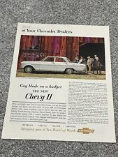 Original 1962 Chevrolet: Gay Blade On a Budget Chevy II Vintage Print Ad 0624 picture