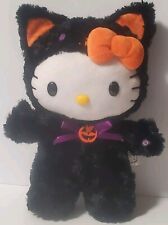 GEMMY 2023 HELLO KITTY Black Cat Halloween Costume Dances Music Door Greeter picture