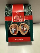 Vintage 1990 Nutshell Chat Hallmark Keepsake Ornament In Original Box picture