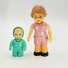 Vintage Little Tikes Dollhouse Girl and Baby Figurines picture