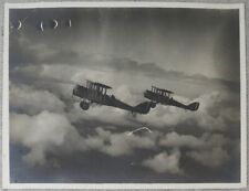 Antique WWI Era De Havilland DH-4 Airplanes In Flight Military Aircraft Photo picture