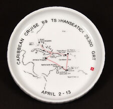 Vintage 1969 TS Hanseatic Caribbean Cruise Ship Ashtray Rosenthal Germany picture