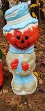 Vtg 1995 Empire Pumpkin Head Scarecrow Blow Mold 34” Lighted Halloween picture