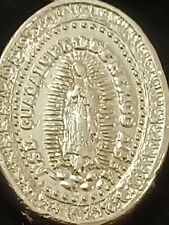 Vintage Sterling Our Lady of Guadalupe Nonfecit Taliter Omninationi Medallion picture