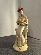 Vintage Marlo Collection By Artmark Victorian Lady Figurine Holding A Cat picture