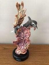 2011 Donjo Designs Swimming Dolphins Mother and child Sculpture picture